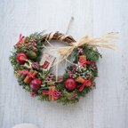 作品コロンと可愛いミニリンゴのクリスマス・ハーフリース