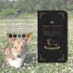 作品Pretty Pooch コーギー犬と英国 レザー調洋書風 手帳型スマホケース iPhone Android