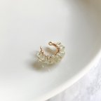 作品Prehnite Huggie Ear Cuff