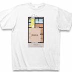 作品某アニメ風の間取りTシャツ