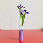 作品小さな菖蒲と花入（15cm）