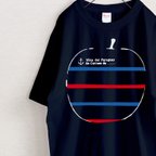 作品マリンなりんご_2021　Tシャツ（ネイビー）