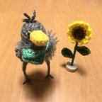 作品インコちゃん用春色ポシェット（エメラルドグリーン）