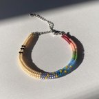 作品ビーズブレスレット, beaded bracelet 