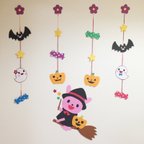 作品壁面飾り　☆うさぎさんハロウィンガーランド☆