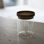 作品wood glass canister M #1