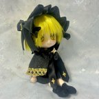 作品ねんどろいどどーる オビツ11 星/月/天体金装飾ヘッドドレス&ケープ 黒