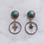 作品♡turquoise  silver ピアス♡