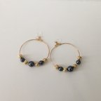 作品1点物♡メタル＋パール☆ピアス