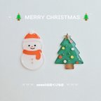 作品- ̗̀ 🎄 ᴍᴇʀʀʏ ᴄʜʀɪsᴛᴍᴀs 🎄 ̖́雪だるまのクリスマスヘアゴム