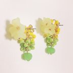 作品春色♫菜の花ピアス