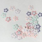 作品【限定再販】クラフトパンチ・桜　6色ペールトーン　30枚