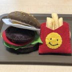 作品フェルトでハンバーグセット