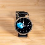 作品【月の時計】「Lucky Moon」ベルト2色　手作り腕時計