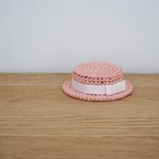 作品ピンクのカンカン帽