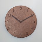 作品古塗装のモルタル掛け時計（メタリックコッパー）