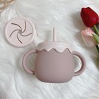 作品3way  honey pot🍯light pink× pink𓈒𓏸 シリコン製ドリンク&スナックカップ♥ 出産祝い　お誕生日　プレゼント 