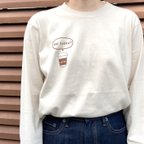 作品【Lサイズ】『coffee or latte?』ロンT 長袖Tシャツ