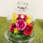 作品ボトルフラワー 薔薇