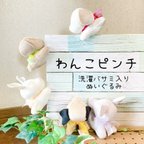 作品わんこピンチ♡２匹セット（洗濯バサミ入りぬいぐるみ）