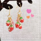 作品いちごまみれ♡ピアス