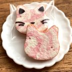 作品【加工可】ねこ食パン(いちごマーブル)