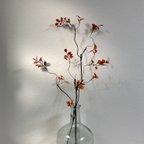 作品[送料込み] 紅葉　フェイクグリーン　造花　光触媒　人工観葉植物　2本セット