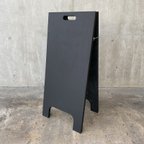 作品黒板塗料の立看板　24mm合板 (高さ100cm幅40cm)