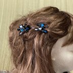 作品ドジャーズカラーヘアクリップ