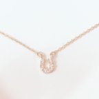 作品14kgf-horseshoe necklace