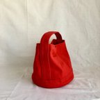 作品［完成品ｱﾘ］赤いベリーのミニマルトートバッグ