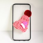 作品iPhone6/6s ちいさなニット帽がかわいい！ ケース ピンク 