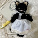 作品テディキャット　ふわふわ黒ねこちゃん(=^x^=) テディベア