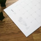 作品【送料無料】卓上カレンダー （大） 誕生月の花