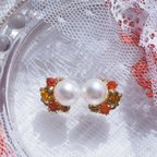 作品《推し色アクセサリー》joyería luna - Orange -