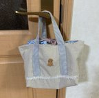 作品トイプードルの花柄お弁当バッグ