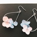 作品揺れる紫陽花ピアス