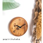 作品New✨たんぽぽと綿毛の掛け時計🕰️　手のひらサイズ・アカシアの木・インテリア雑貨・大切な時間・木製・プレゼント・お家時間・サプライズ・記念日・ギフト・新築祝い・ありがとう