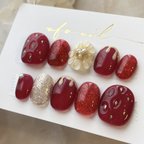 作品リアルな完熟いちごnail♡