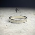 作品silver925 ring「tsuchime 3mm」