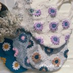 作品在庫限り SALE＊Daisy  bag＊デイジーバッグ⑤ フラワーバッグ　ハンモックバッグ