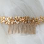 作品手作り金色のオリーブの葉  レトロ  結婚式  花嫁の髪飾り  ウェディング ヘアピン  成人式 髪飾り 