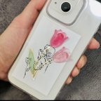 作品ぷっくりチューリップのiPhoneケース