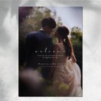 作品ウェルカムボード 結婚式 写真入りポスターパネル印刷　#37
