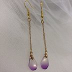 作品★送料無料★ 花びらロングピアス