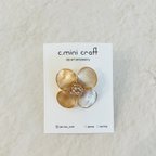 作品dip flower 【brooch】*gold*(受注製作)