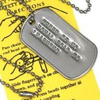 作品名言 格言 DOGTAG ドッグタグ 学問に王道なし DP-060 USA 新品