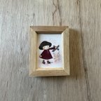 作品「うさちゃん」ミニ額　原画　