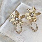 作品antique flower（A-type）pierce or earring