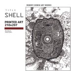 作品ボールペンで描いた細密画の複製画です。　タイトルSHELL